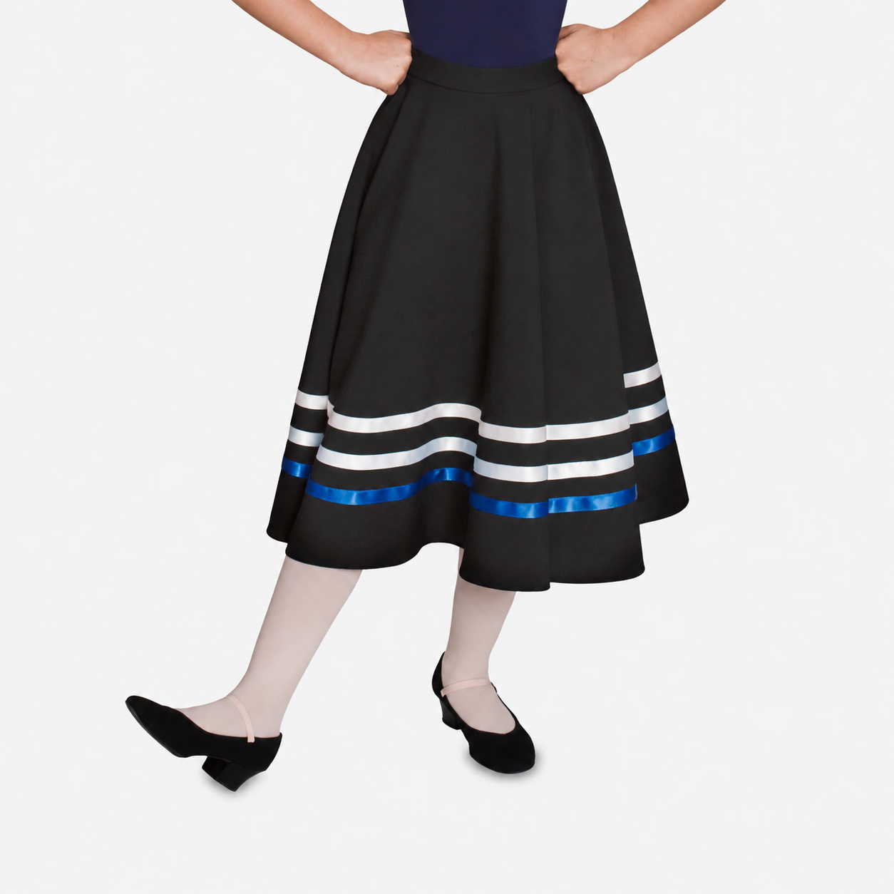 Character Skirt with Blue Trim