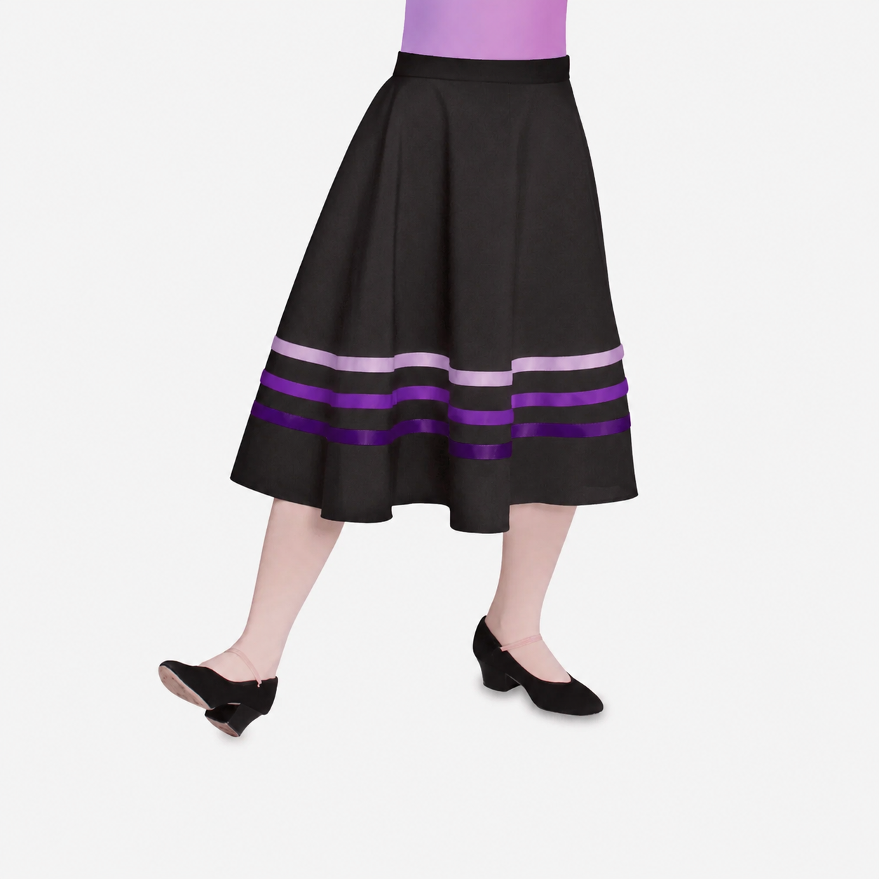 Character Skirt with Lilac Trim